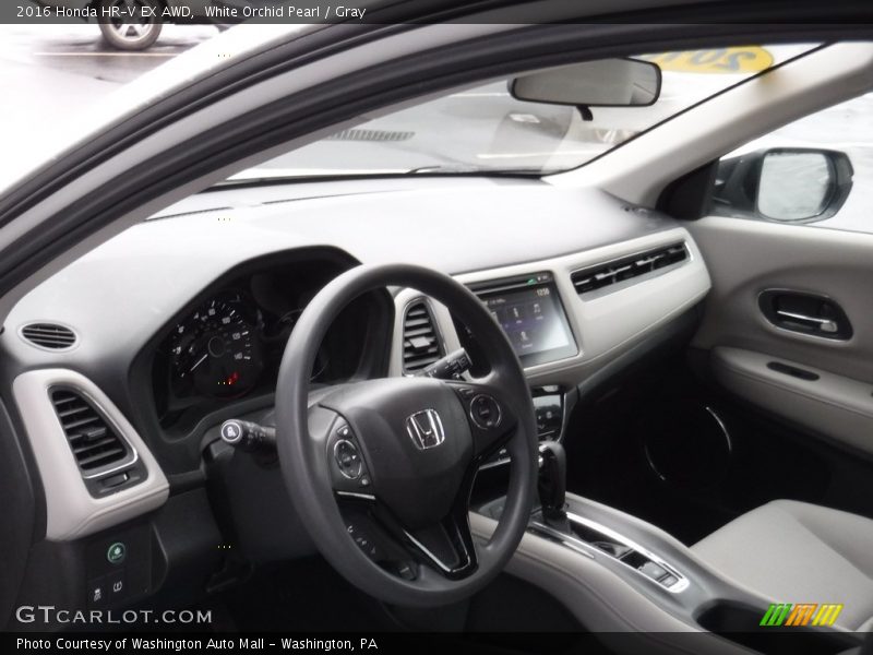 White Orchid Pearl / Gray 2016 Honda HR-V EX AWD