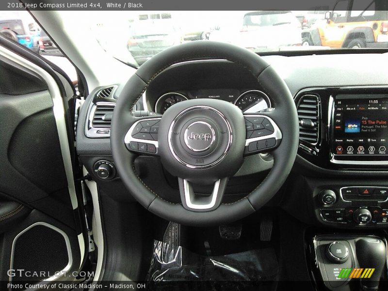 White / Black 2018 Jeep Compass Limited 4x4