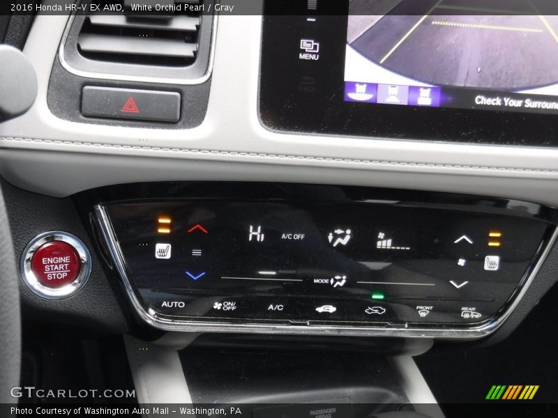 White Orchid Pearl / Gray 2016 Honda HR-V EX AWD