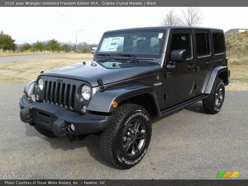 Granite Crystal Metallic / Black 2018 Jeep Wrangler Unlimited Freedom Edition 4X4