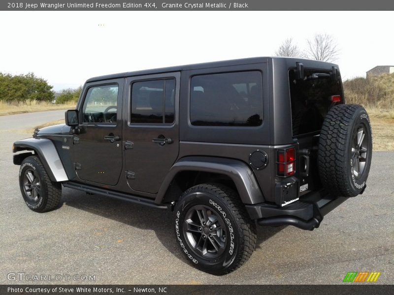 Granite Crystal Metallic / Black 2018 Jeep Wrangler Unlimited Freedom Edition 4X4