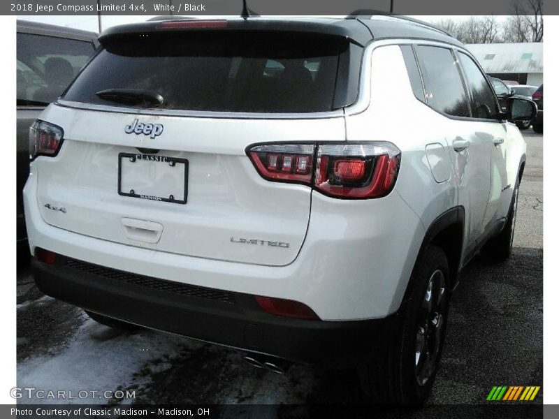 White / Black 2018 Jeep Compass Limited 4x4