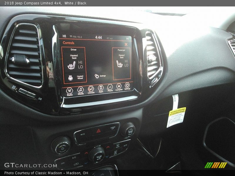 White / Black 2018 Jeep Compass Limited 4x4