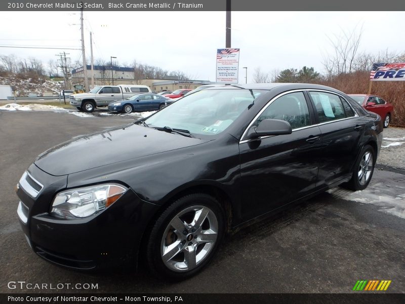 Black Granite Metallic / Titanium 2010 Chevrolet Malibu LS Sedan