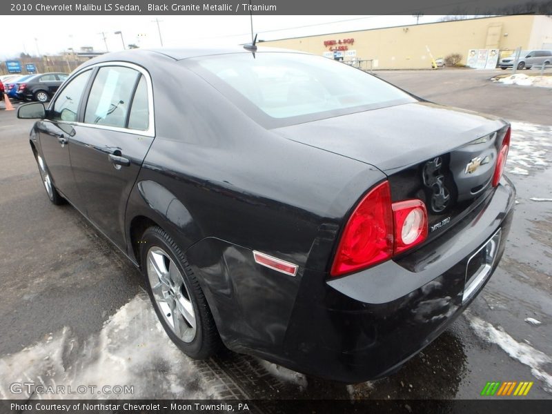 Black Granite Metallic / Titanium 2010 Chevrolet Malibu LS Sedan