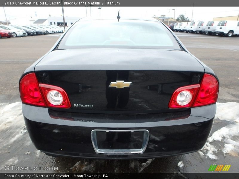 Black Granite Metallic / Titanium 2010 Chevrolet Malibu LS Sedan