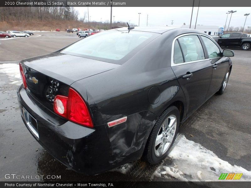 Black Granite Metallic / Titanium 2010 Chevrolet Malibu LS Sedan