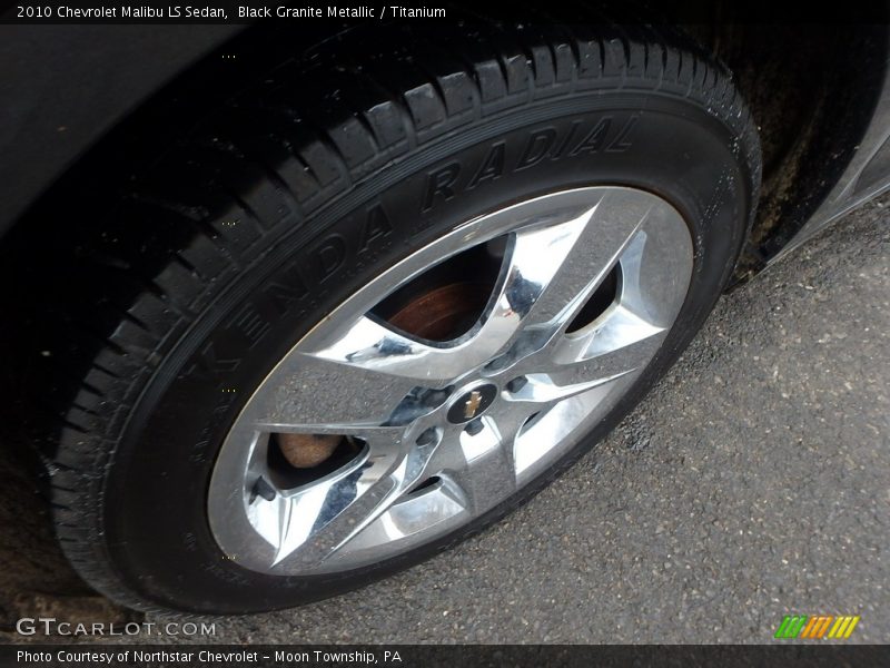 Black Granite Metallic / Titanium 2010 Chevrolet Malibu LS Sedan