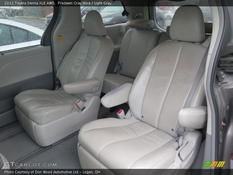 Predawn Gray Mica / Light Gray 2011 Toyota Sienna XLE AWD