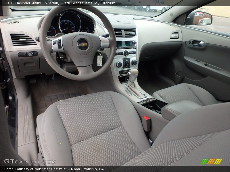 Black Granite Metallic / Titanium 2010 Chevrolet Malibu LS Sedan