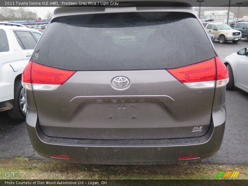Predawn Gray Mica / Light Gray 2011 Toyota Sienna XLE AWD