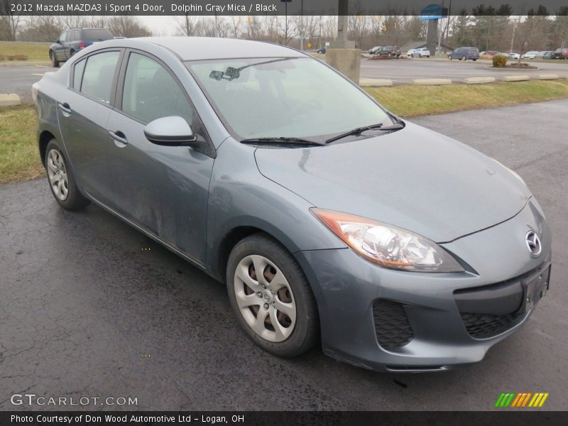 Dolphin Gray Mica / Black 2012 Mazda MAZDA3 i Sport 4 Door