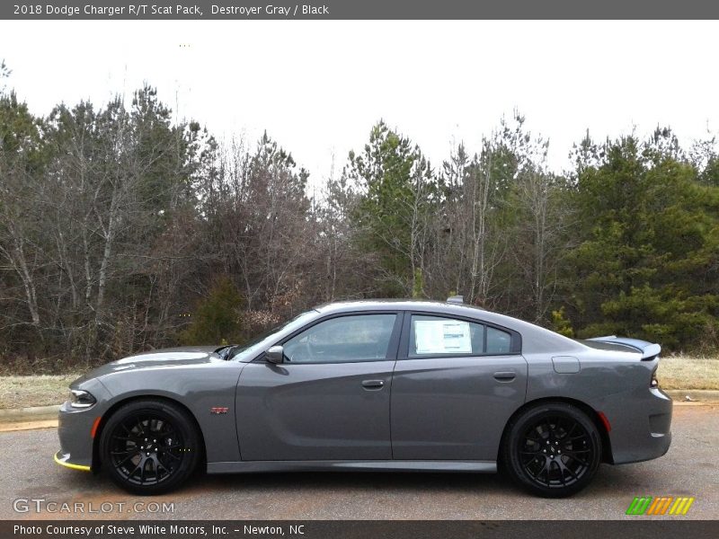 Destroyer Gray / Black 2018 Dodge Charger R/T Scat Pack
