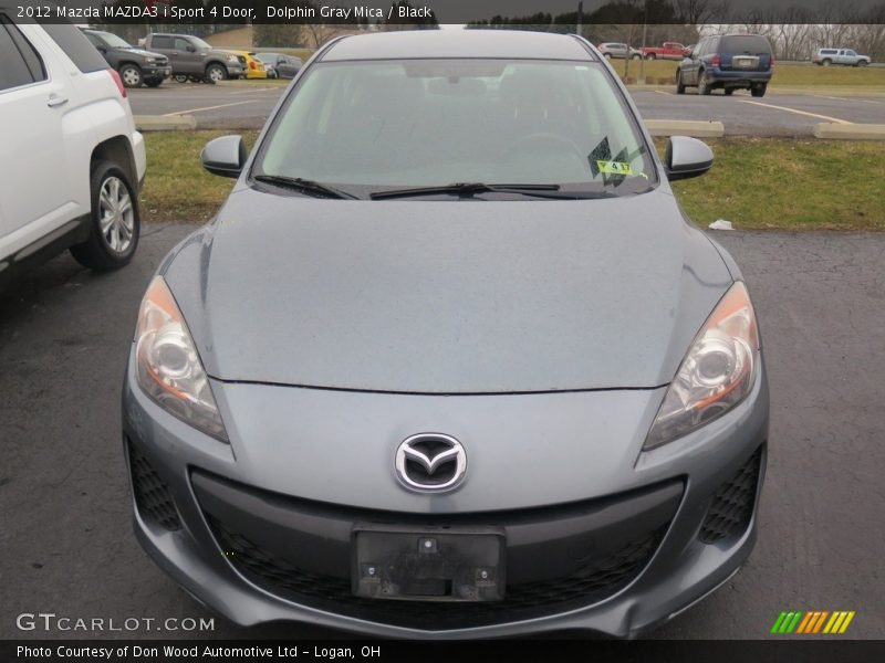 Dolphin Gray Mica / Black 2012 Mazda MAZDA3 i Sport 4 Door