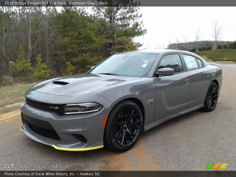Destroyer Gray / Black 2018 Dodge Charger R/T Scat Pack