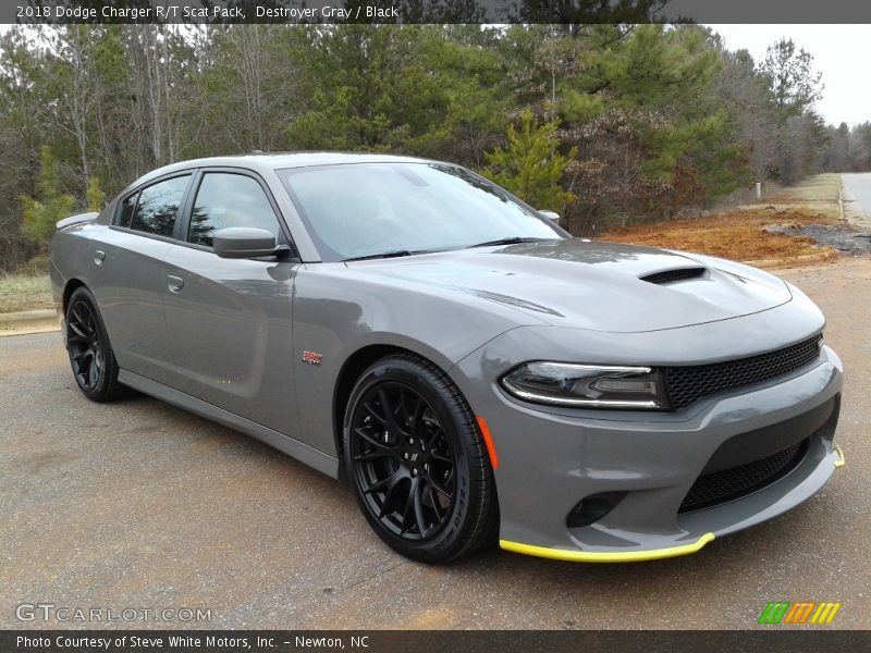 Destroyer Gray / Black 2018 Dodge Charger R/T Scat Pack