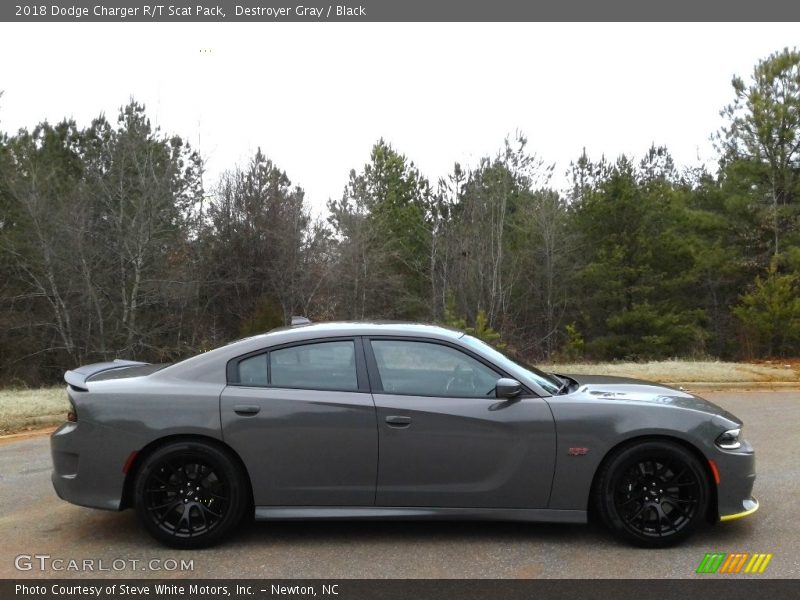 Destroyer Gray / Black 2018 Dodge Charger R/T Scat Pack