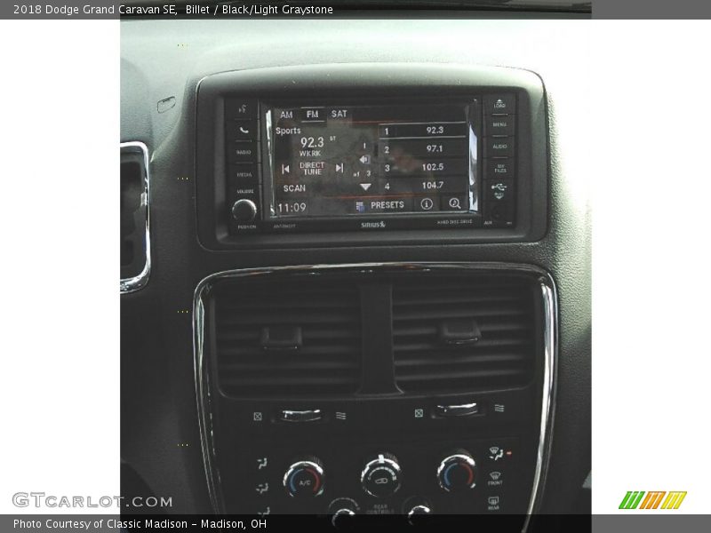 Billet / Black/Light Graystone 2018 Dodge Grand Caravan SE