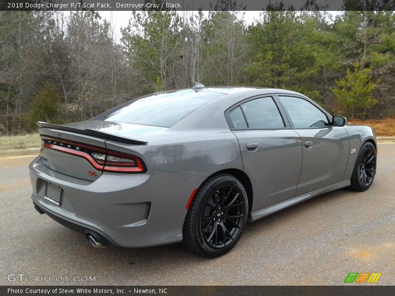 Destroyer Gray / Black 2018 Dodge Charger R/T Scat Pack