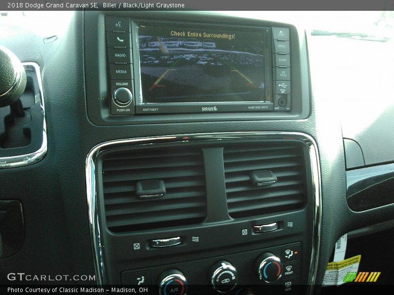 Billet / Black/Light Graystone 2018 Dodge Grand Caravan SE