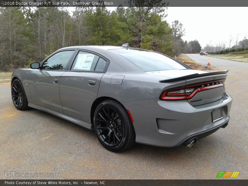 Destroyer Gray / Black 2018 Dodge Charger R/T Scat Pack