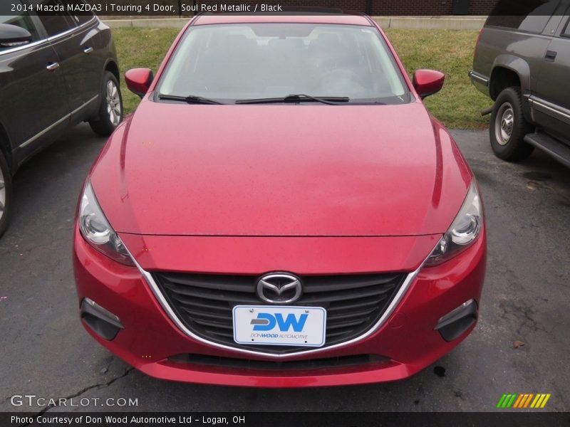 Soul Red Metallic / Black 2014 Mazda MAZDA3 i Touring 4 Door