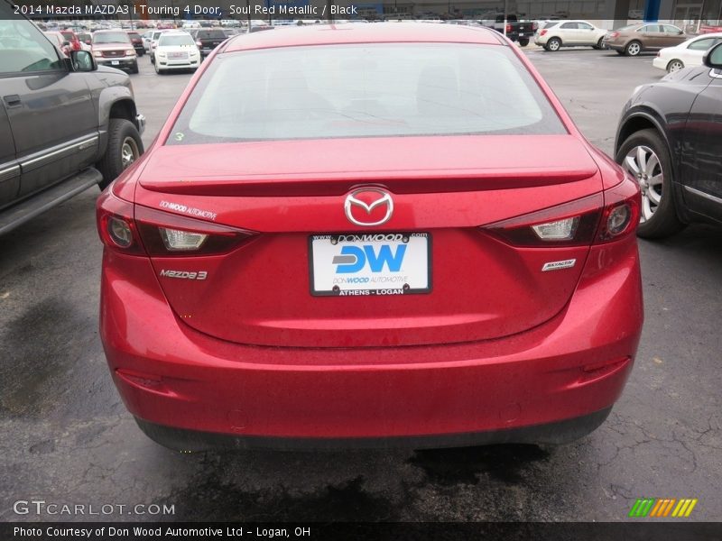 Soul Red Metallic / Black 2014 Mazda MAZDA3 i Touring 4 Door