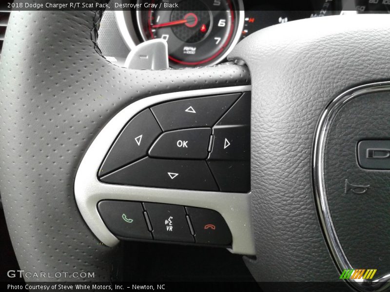 Destroyer Gray / Black 2018 Dodge Charger R/T Scat Pack
