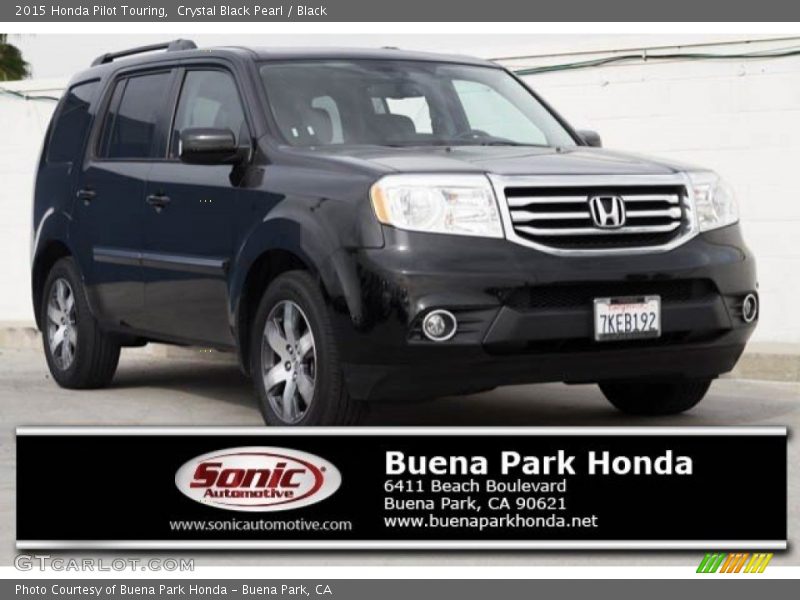 Crystal Black Pearl / Black 2015 Honda Pilot Touring
