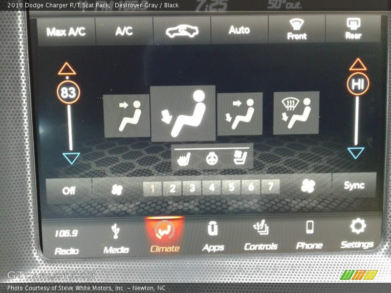 Destroyer Gray / Black 2018 Dodge Charger R/T Scat Pack