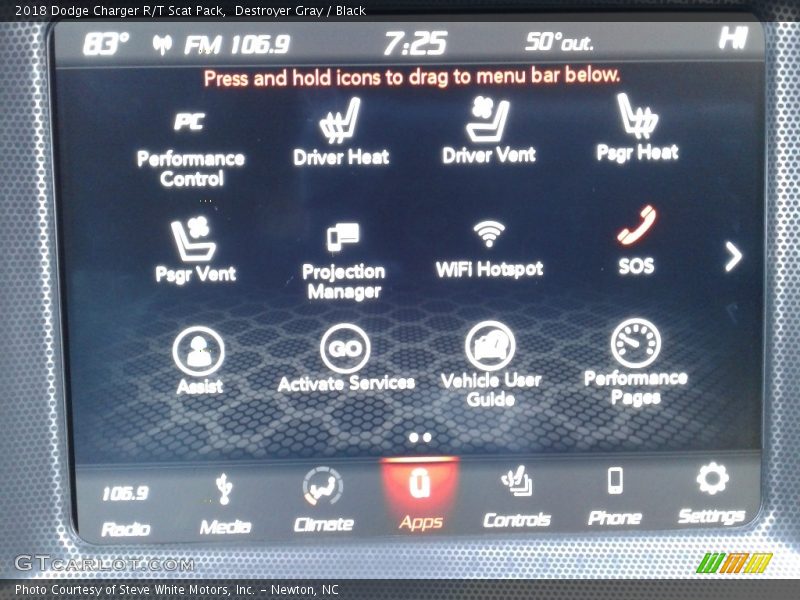 Destroyer Gray / Black 2018 Dodge Charger R/T Scat Pack