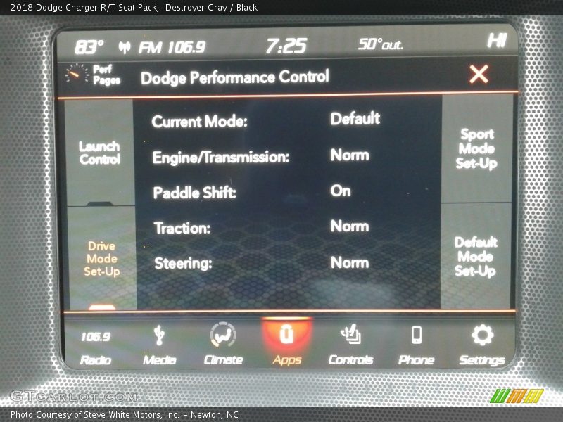 Destroyer Gray / Black 2018 Dodge Charger R/T Scat Pack