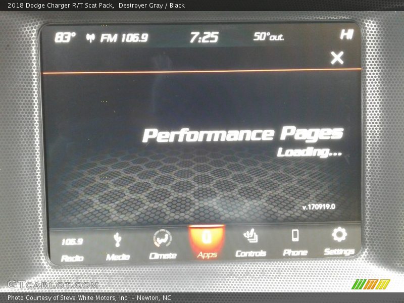 Destroyer Gray / Black 2018 Dodge Charger R/T Scat Pack