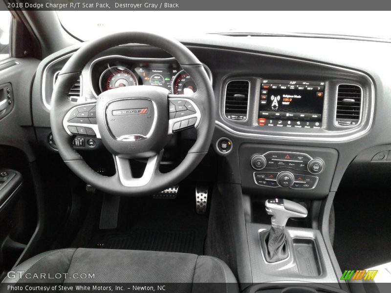 Destroyer Gray / Black 2018 Dodge Charger R/T Scat Pack