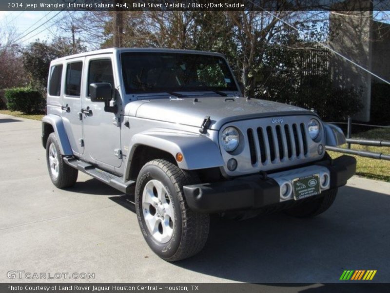 Billet Silver Metallic / Black/Dark Saddle 2014 Jeep Wrangler Unlimited Sahara 4x4