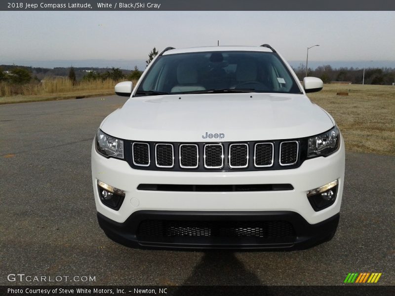 White / Black/Ski Gray 2018 Jeep Compass Latitude