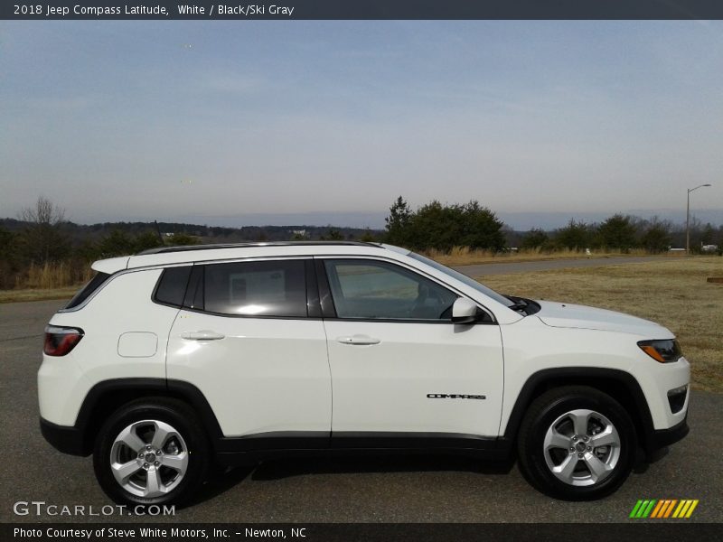 White / Black/Ski Gray 2018 Jeep Compass Latitude