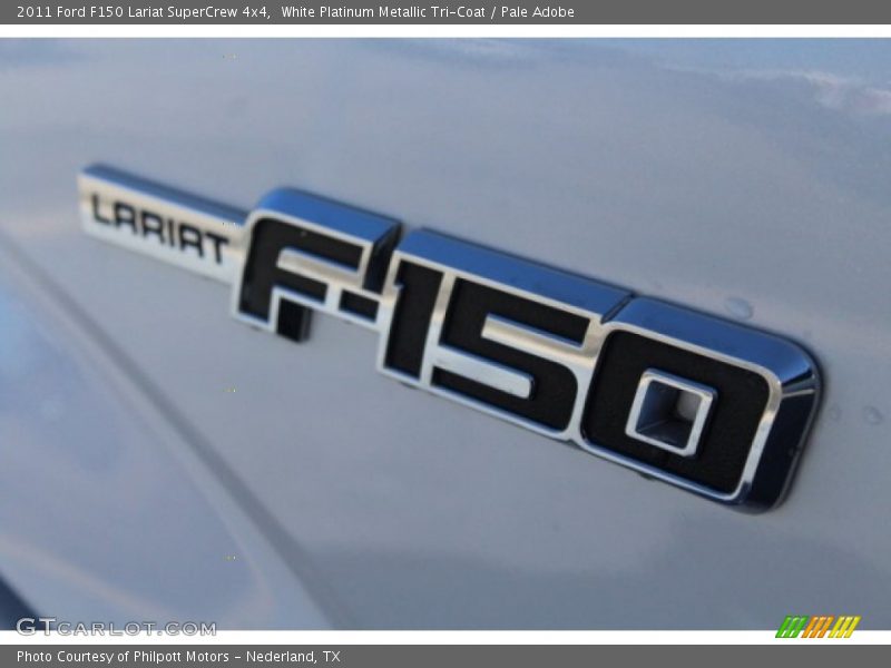 White Platinum Metallic Tri-Coat / Pale Adobe 2011 Ford F150 Lariat SuperCrew 4x4