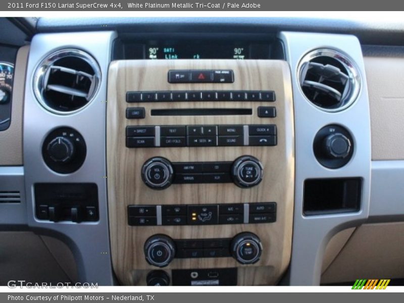 White Platinum Metallic Tri-Coat / Pale Adobe 2011 Ford F150 Lariat SuperCrew 4x4