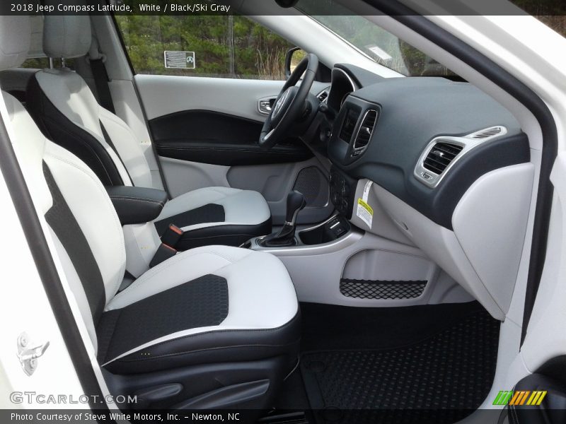 White / Black/Ski Gray 2018 Jeep Compass Latitude