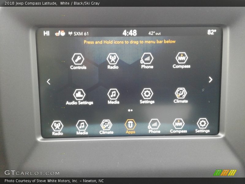 White / Black/Ski Gray 2018 Jeep Compass Latitude