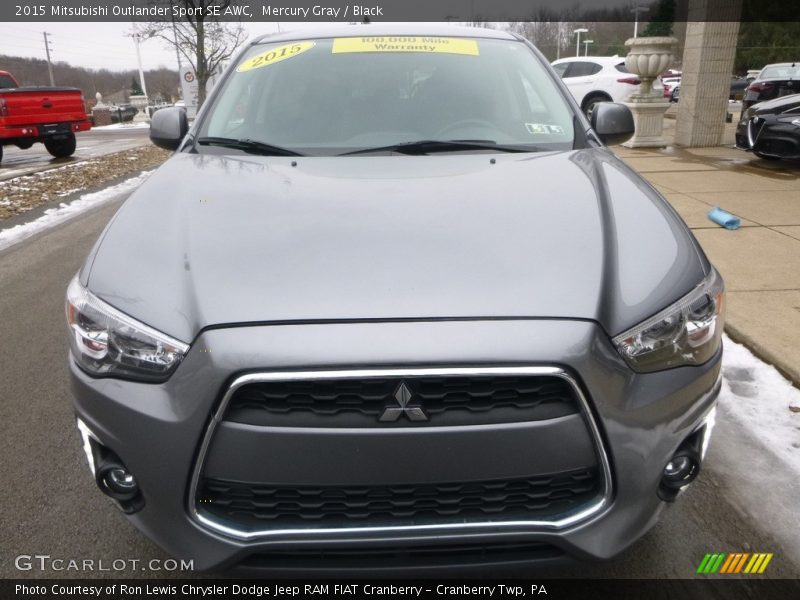 Mercury Gray / Black 2015 Mitsubishi Outlander Sport SE AWC