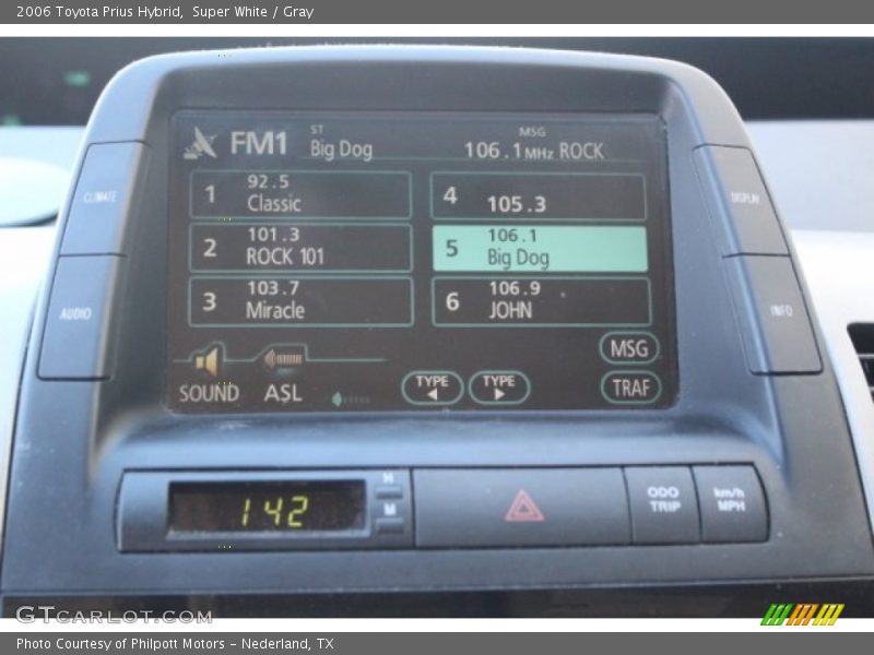 Super White / Gray 2006 Toyota Prius Hybrid