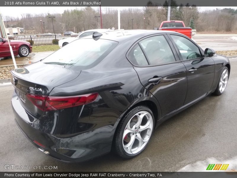 Alfa Black / Black/Red 2018 Alfa Romeo Giulia Ti AWD