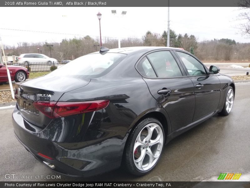 Alfa Black / Black/Red 2018 Alfa Romeo Giulia Ti AWD