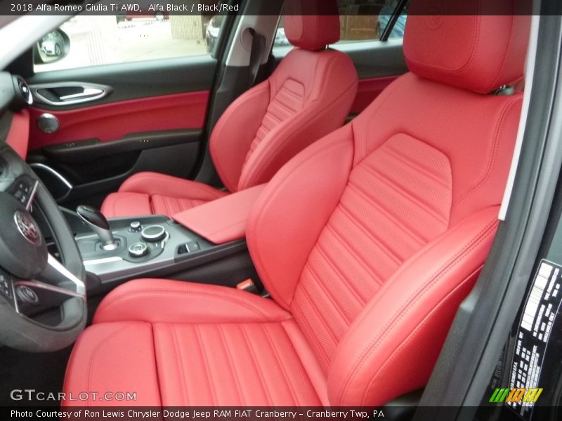 Alfa Black / Black/Red 2018 Alfa Romeo Giulia Ti AWD