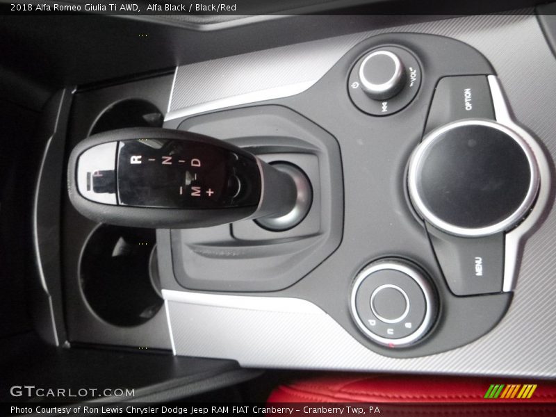 Alfa Black / Black/Red 2018 Alfa Romeo Giulia Ti AWD