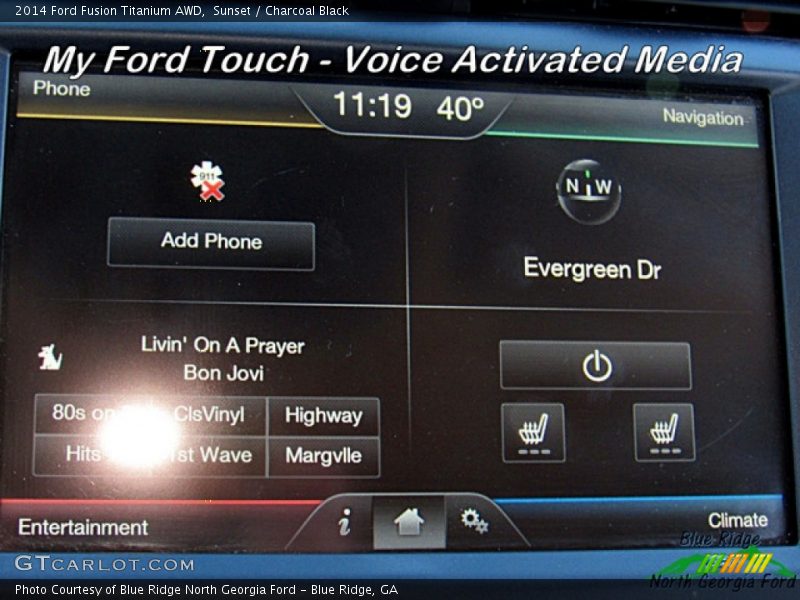 Sunset / Charcoal Black 2014 Ford Fusion Titanium AWD