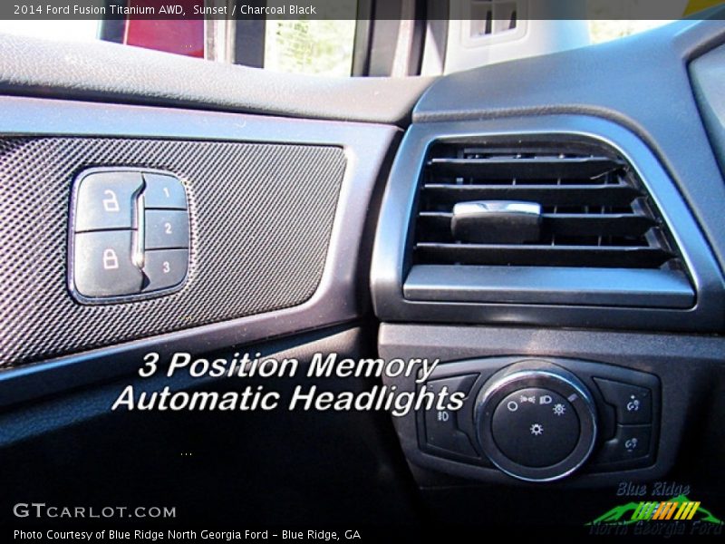 Sunset / Charcoal Black 2014 Ford Fusion Titanium AWD