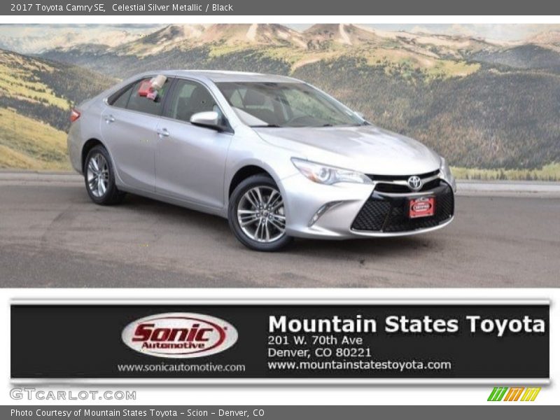 Celestial Silver Metallic / Black 2017 Toyota Camry SE